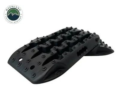 Overland Vehicle Systems Overland Vehicle Systems Recovery Ramp Small With Pull Strap and Storage Bag - Black