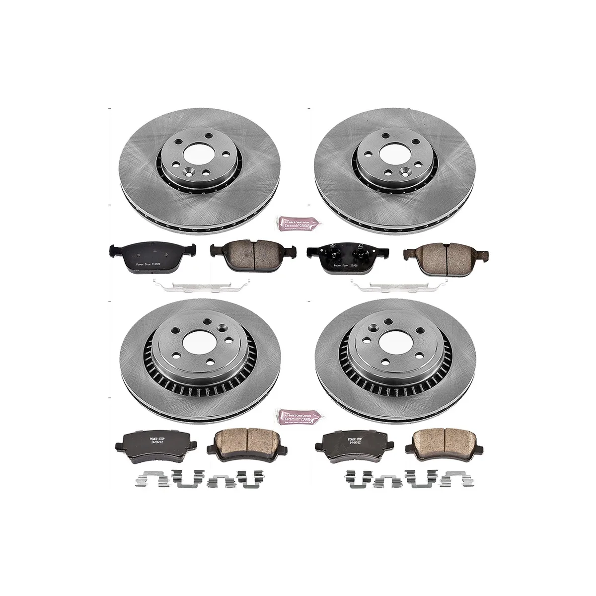 Z17 Direct Replacement Kit: Rotors; Ceramic Pads W/Hardware product image