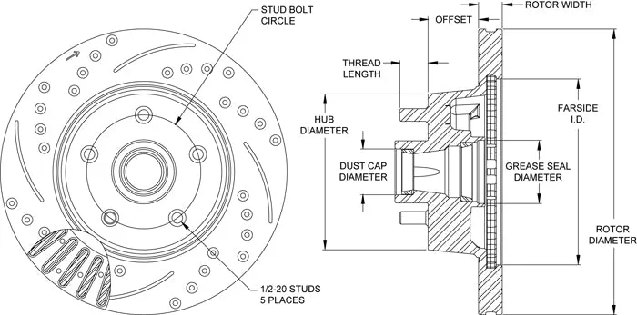 Wilwood ROTOR1129-094CKXXX-292NHEXXXXL product image