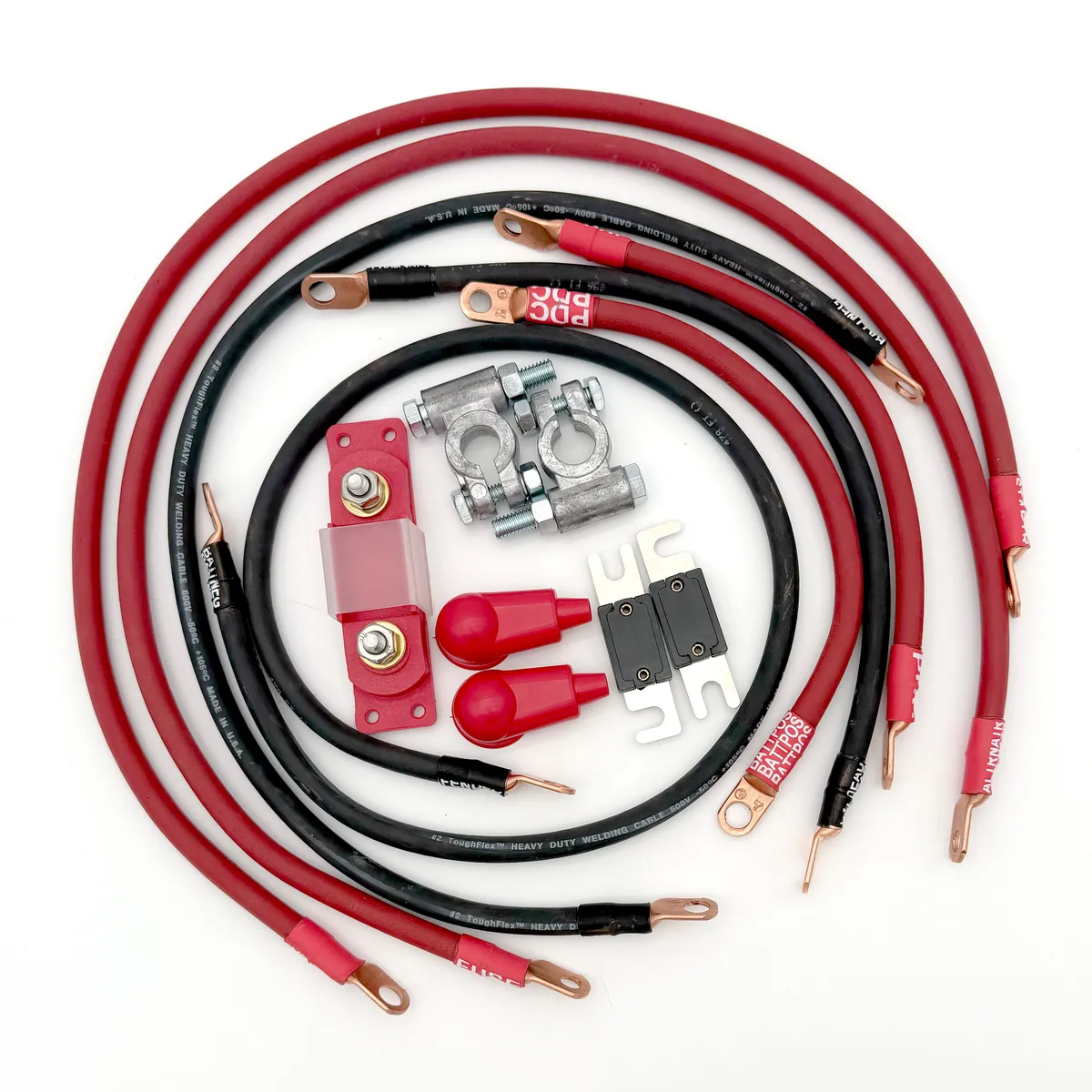 1991-1995 Jeep Wrangler YJ Battery Cable Kit 4.0 Liter 4 Gauge Battery Cable Big7Kits product image