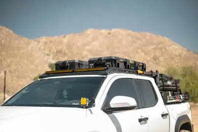 DV8 Offroad 24c Tacoma Roof Rack Light Mount Only For Use With Dve Double Cab Roof Rack