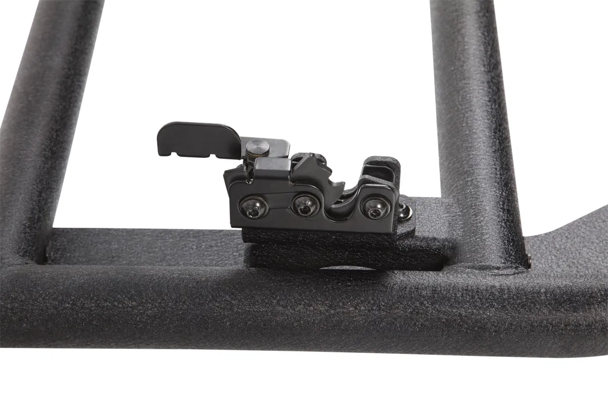 Tube Doors; 2 in. Steel Tube; Front; Textured; Black; Metal; Pair; Internal Latch Mechanism; product image