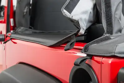 MasterTop Jeep JK Tonneau Cover For 07-18 Wrangler JK 4 Door Black Diamond MasterTop