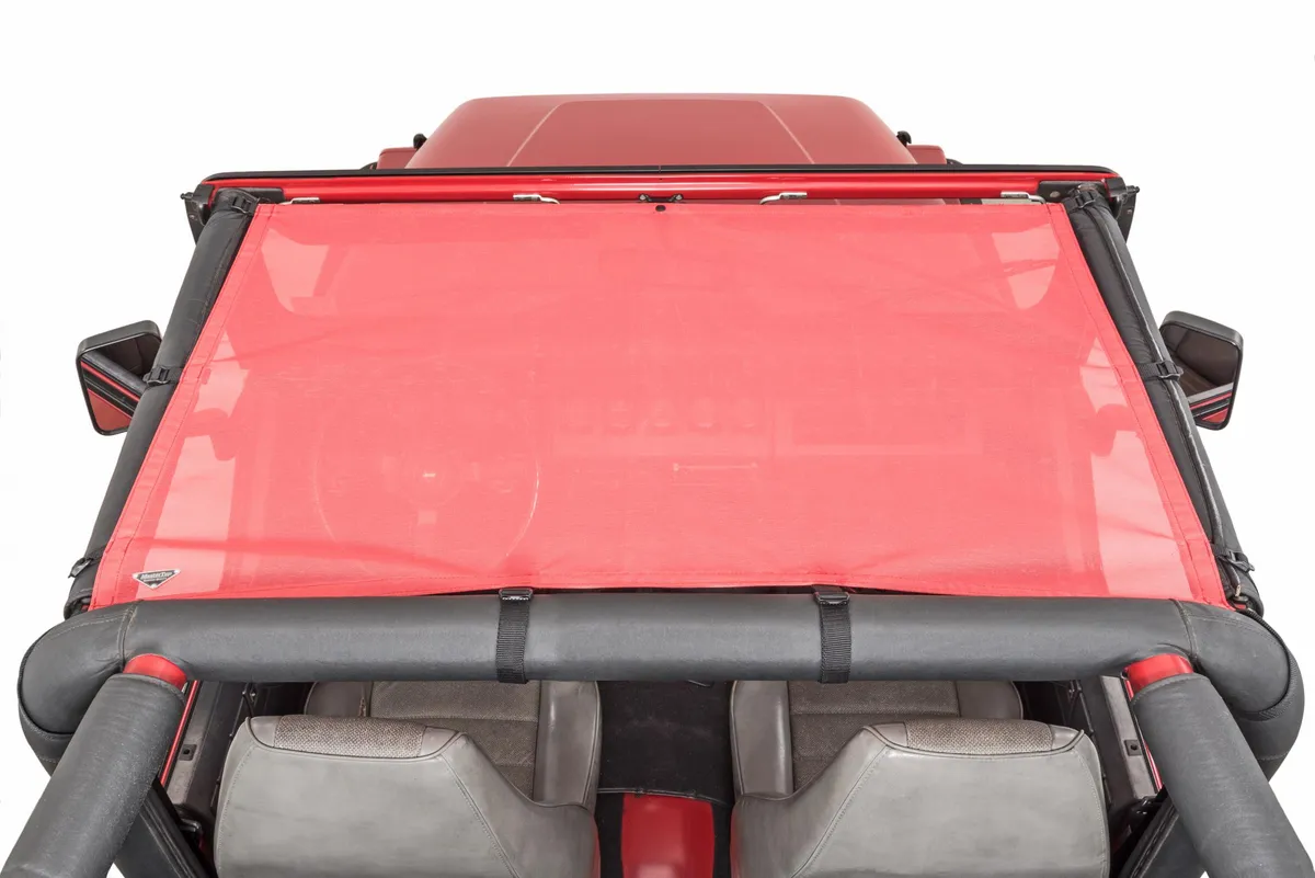 Jeep YJ Mesh Bimini Top ShadeMaker For 87-95 Wrangler YJ Red MasterTop product image