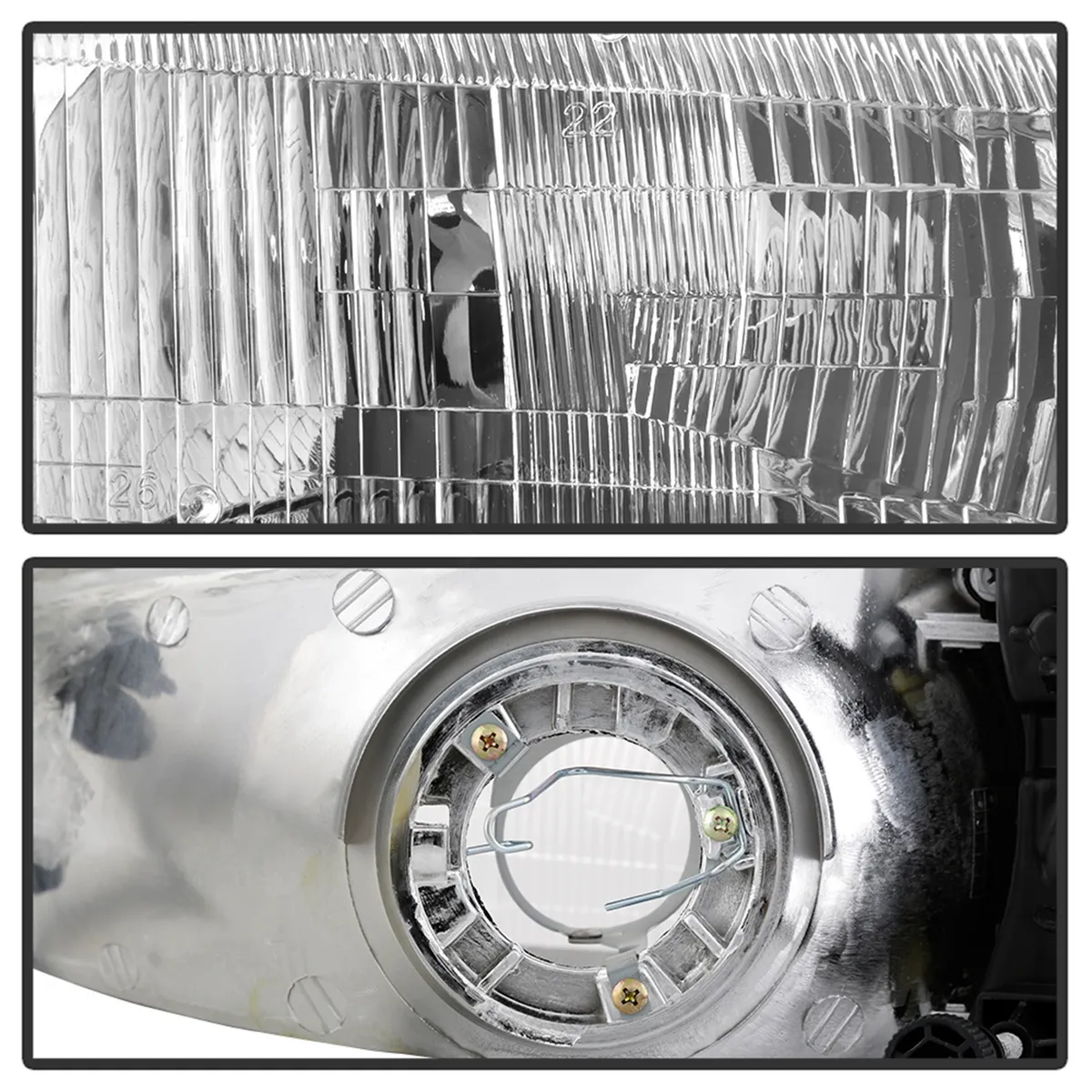 9799 Camry OEM Style Headlights With Corner Lights 4pcs Chrome product image