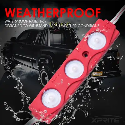 Xprite Xprite 8 LED Rock Light Pods Truck Bed Lighting Kit with Switch
