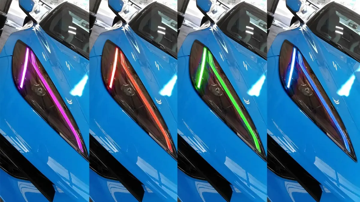 1442-335 - 2020-2021 Chevrolet c8 Corvette Oracle Colorshift Rgb+a LED Headlight DRL Upgrade product image