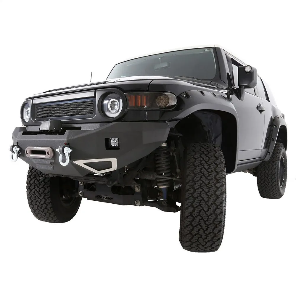 0714 Fj Cruiser M1 Winch Mount Front Bumper W/Pair Of S4 Spot And Flood Lights product image