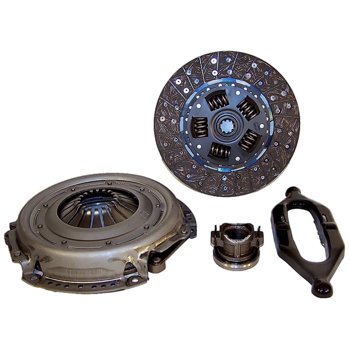 1994-1999 Cherokee XJ w/ 4.0L engine; includes 1 - 4638411C Plate 1 - 53008259 Disc 1 - 53008342 Clutch Bearing 1 - 53009181 Pilot / Maindrive 1 - 53006388 Fork 1994-1998 Grand Cherokee ZJ w/ 4.0L engine; includes 1 - 4638411C Plate 1 - 53008259 Dis product image