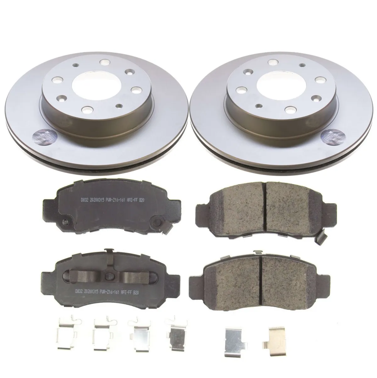 Z17 Geomet Coated Rotor Kit: Genuine Geomet Fully Coated Rotors; Ceramic Pads W/Hardware product image