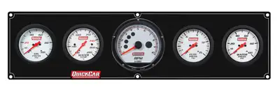 Quickcar Racing Extreme 4-1 Panel w/Tach OP/WT/FP15/VT Black