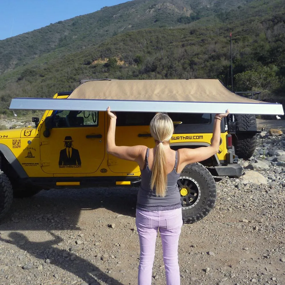 Truck or Car Awning, 4.5x6 Feet, Poly-Cotton Ripstop Fabric, Tan product image