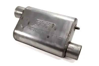 BBK Performance Parts Bbk Performance Parts 31035 Universal 3 Inch Varitune Adjustable Muffler Double Offset (439 Stainless)