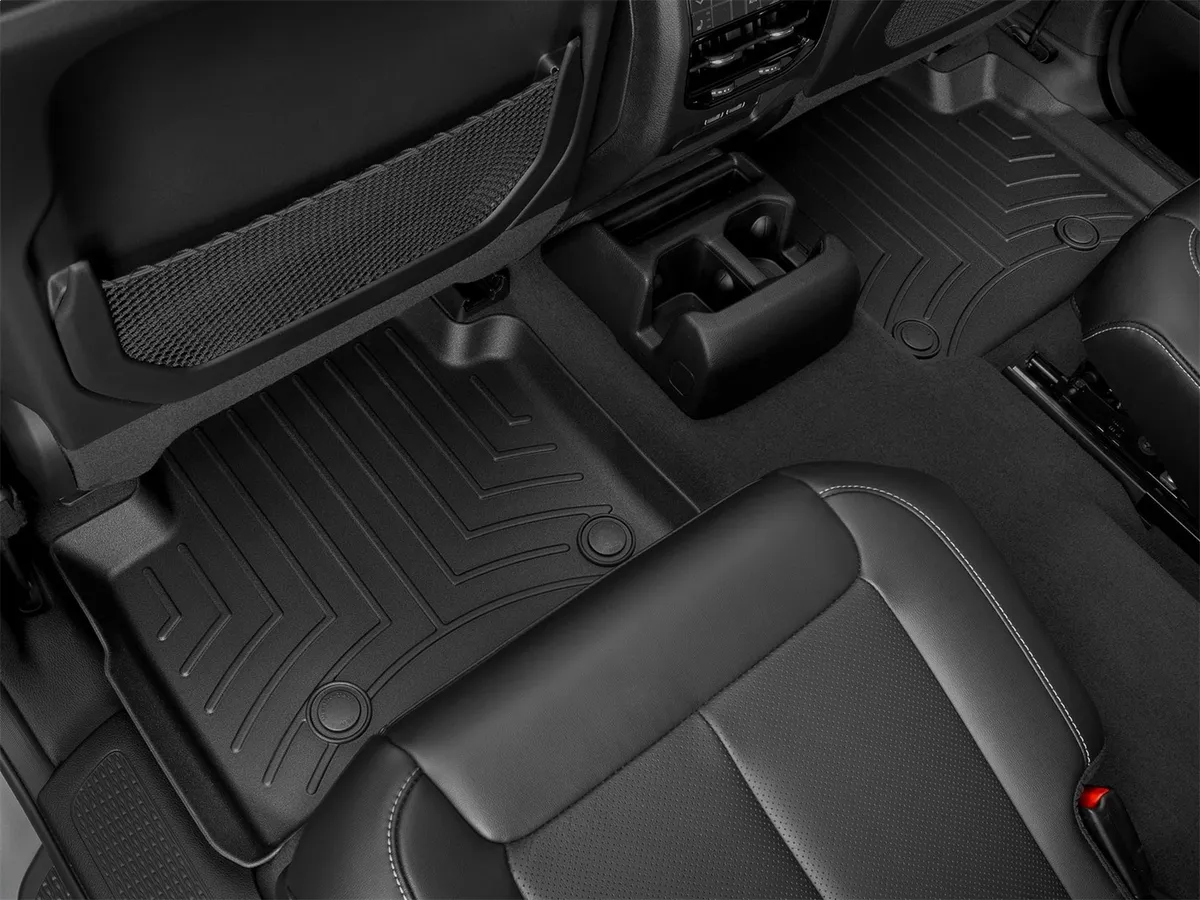FloorLiner™ DigitalFit®; Black; Rear; 2 Pieces; product image
