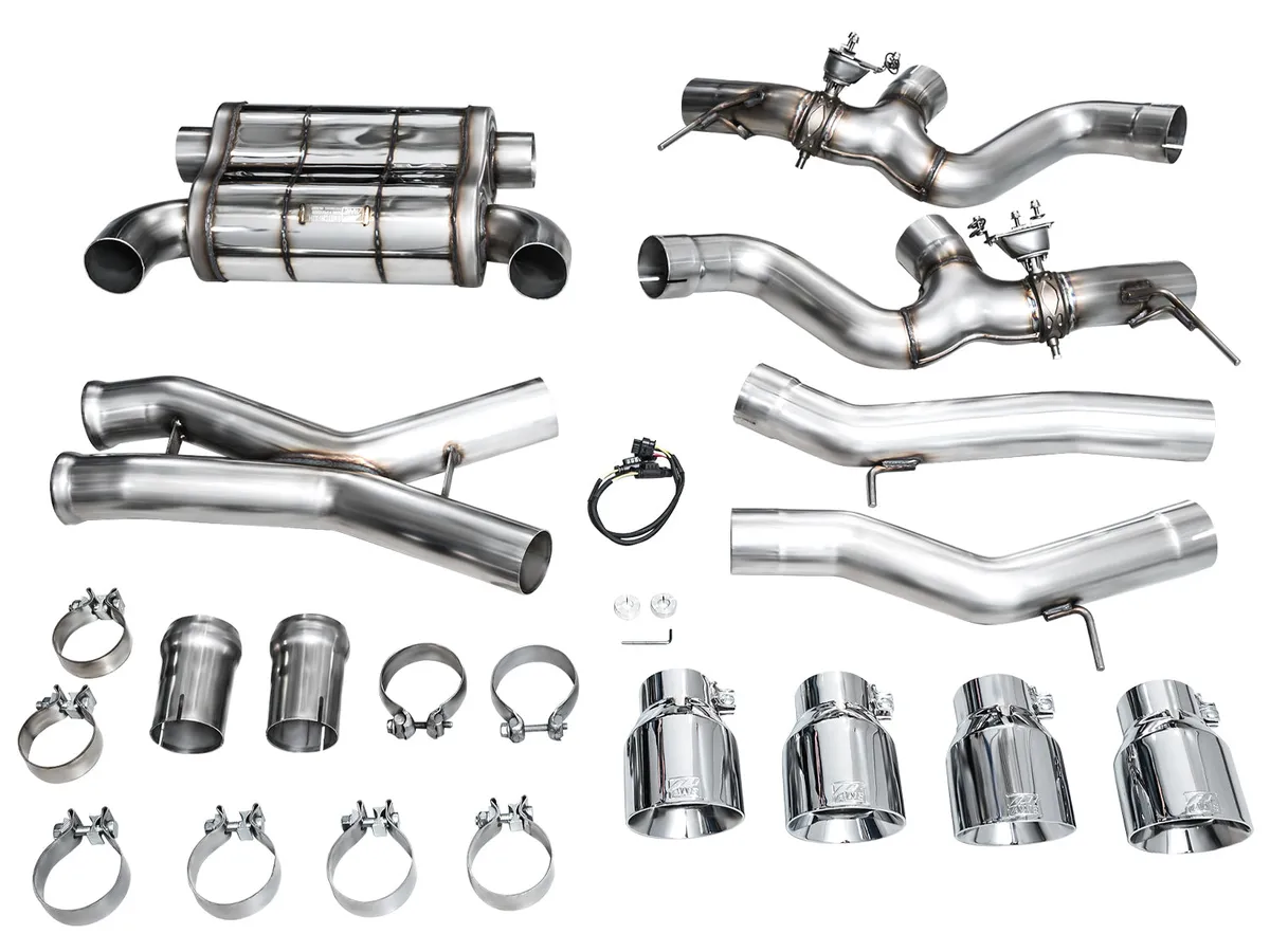 AWE SwitchPath™ Exhaust for BMW G87 M2 - Chrome Silver Tips product image