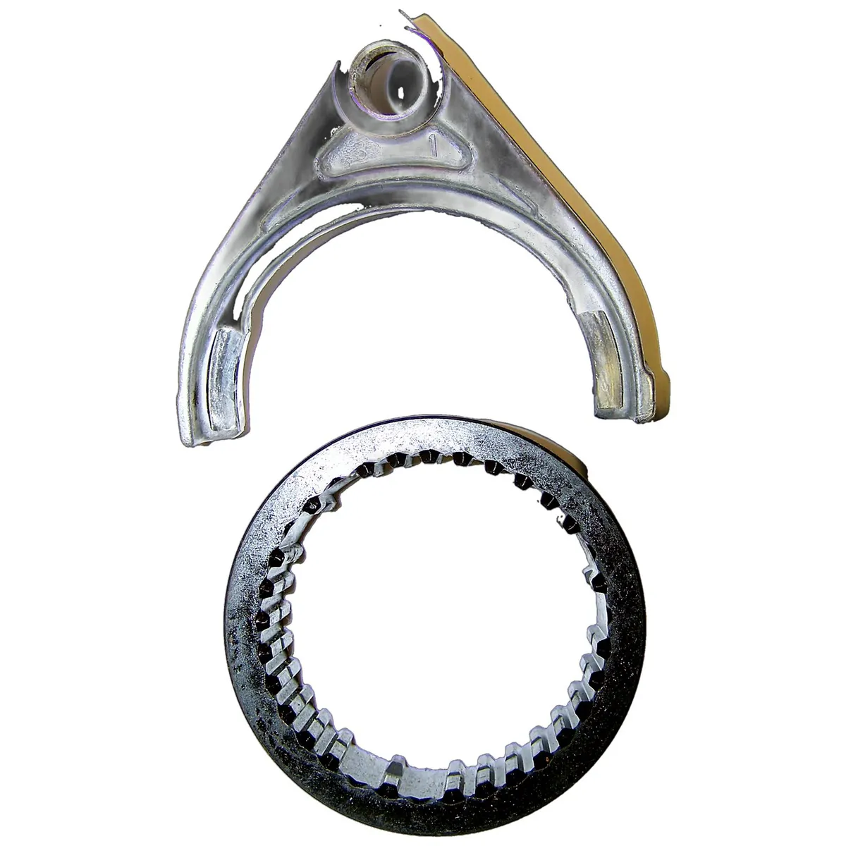 1988-2000 XJ Cherokee MJ Comanche w/ AX4 AX5 Tranmission (after 11/6/1988);1988-1995 YJ Wrangler w/ AX4 AX5 Transmission (after 11/6/1988);1997-2002 TJ Wrangler w/ AX5 Transmission;3rd & 4th Gear Shift Fork; Includes Synchronizer Sleeve product image