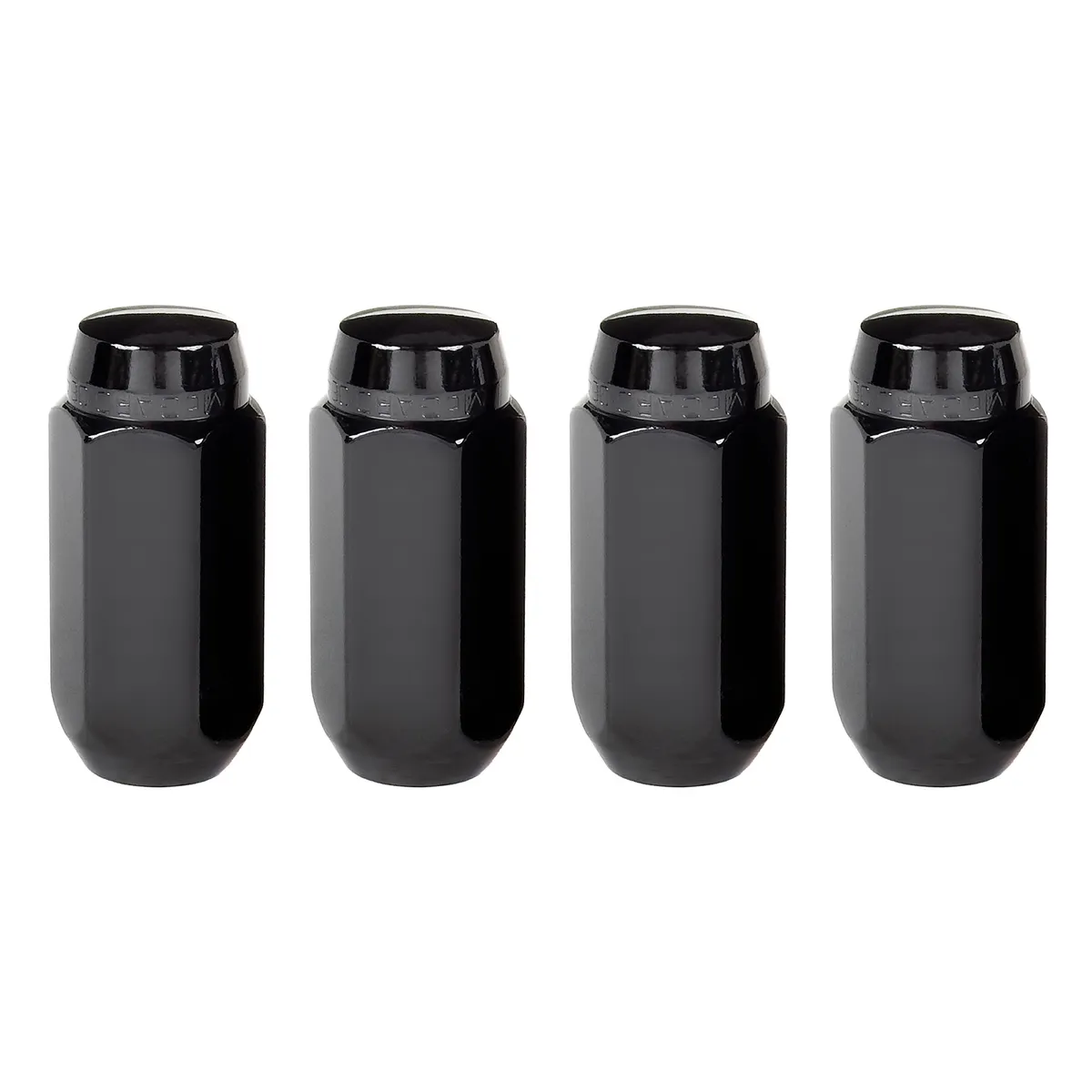 McGard Hex Lug Nut M14x1.5 Cone Seat 13/16 Hex 1.945 in Oal Black (4 Pk)