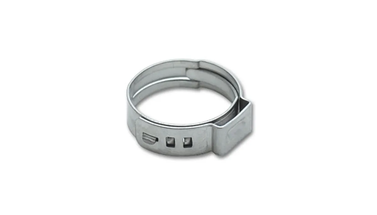 Pinch Clamp; 0.57 To 0.67 in. Clamp Range; 0.281 in. Clamp Width; 10 pcs.; 300 Series Stainless Steel; product image