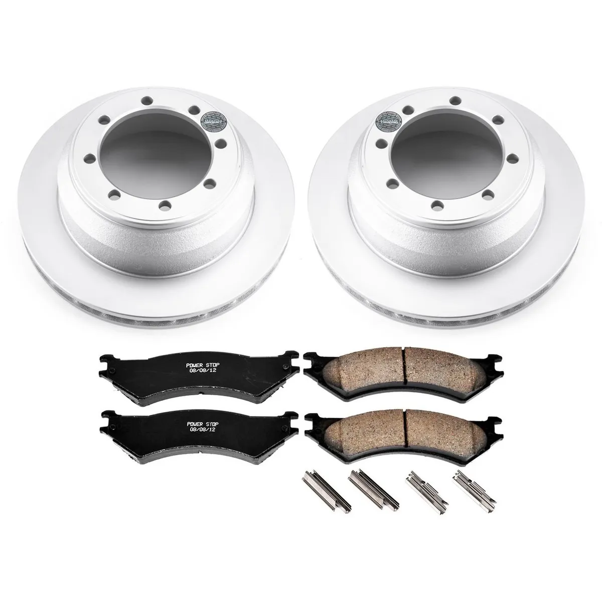 Z17 Geomet Coated Rotor Kit: Genuine Geomet Fully Coated Rotors; Ceramic Pads W/Hardware product image