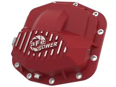 aFe Power aFe POWER Pro Series Front Dana 44 M210 Differential Cover - Red - 2018-23 JL/ 2020-23 JT