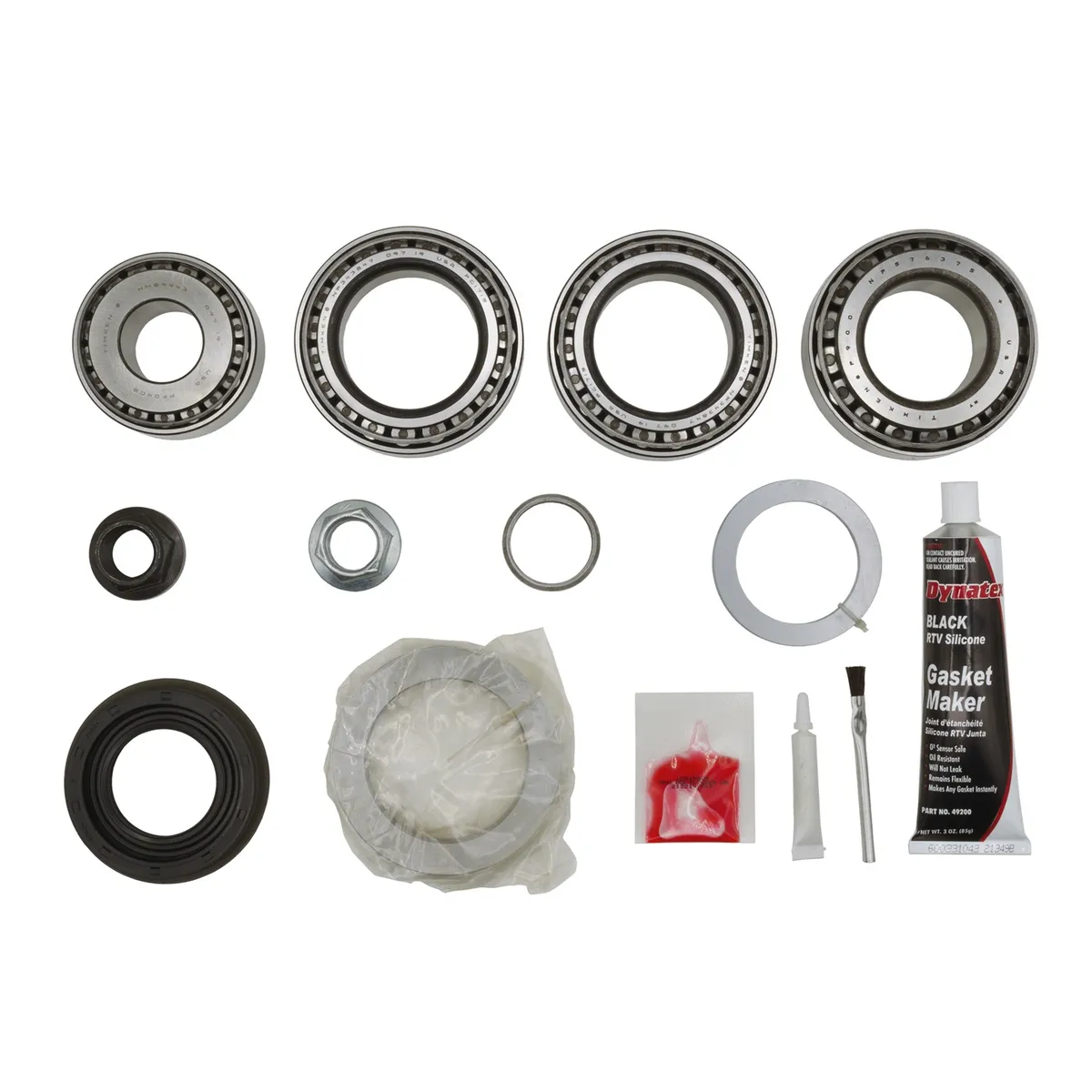 Eaton Eaton Master Differential Install Kit; Rear; Ford 9.75 in.; 12 Cover Bolts; 12 Ring Gear Bolts; 34 Axle Spline; 31 Pinion Spline; Standard Rotation; Fits 1999-2010 Applications;