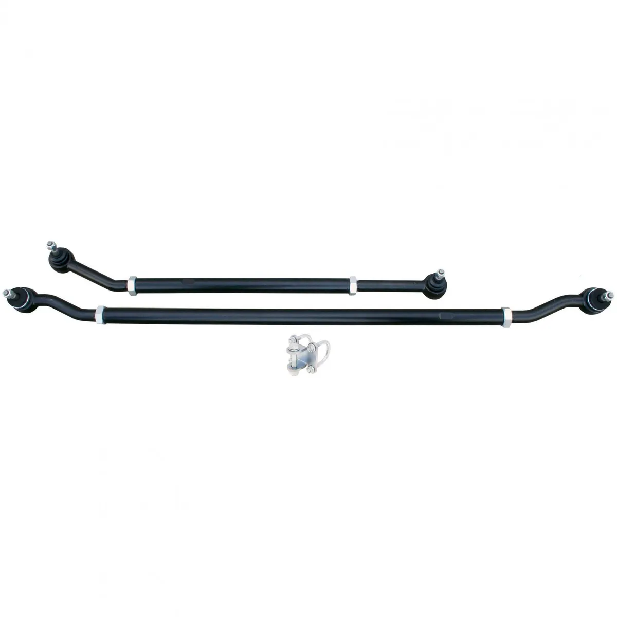 Currectlync Modular Extreme Duty Steering System 07-18 Wrangler JK Bolt-On 1 5/8 Inch Diameter Tie Rod/Drag Link HD Steering Stabilizer Shock Mounting Kit RockJock 4x4 product image