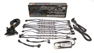 Race Sport Colorsmart RGB Smartphone Controlled LED Motorcycle Kit - New Chasing Function For 2020