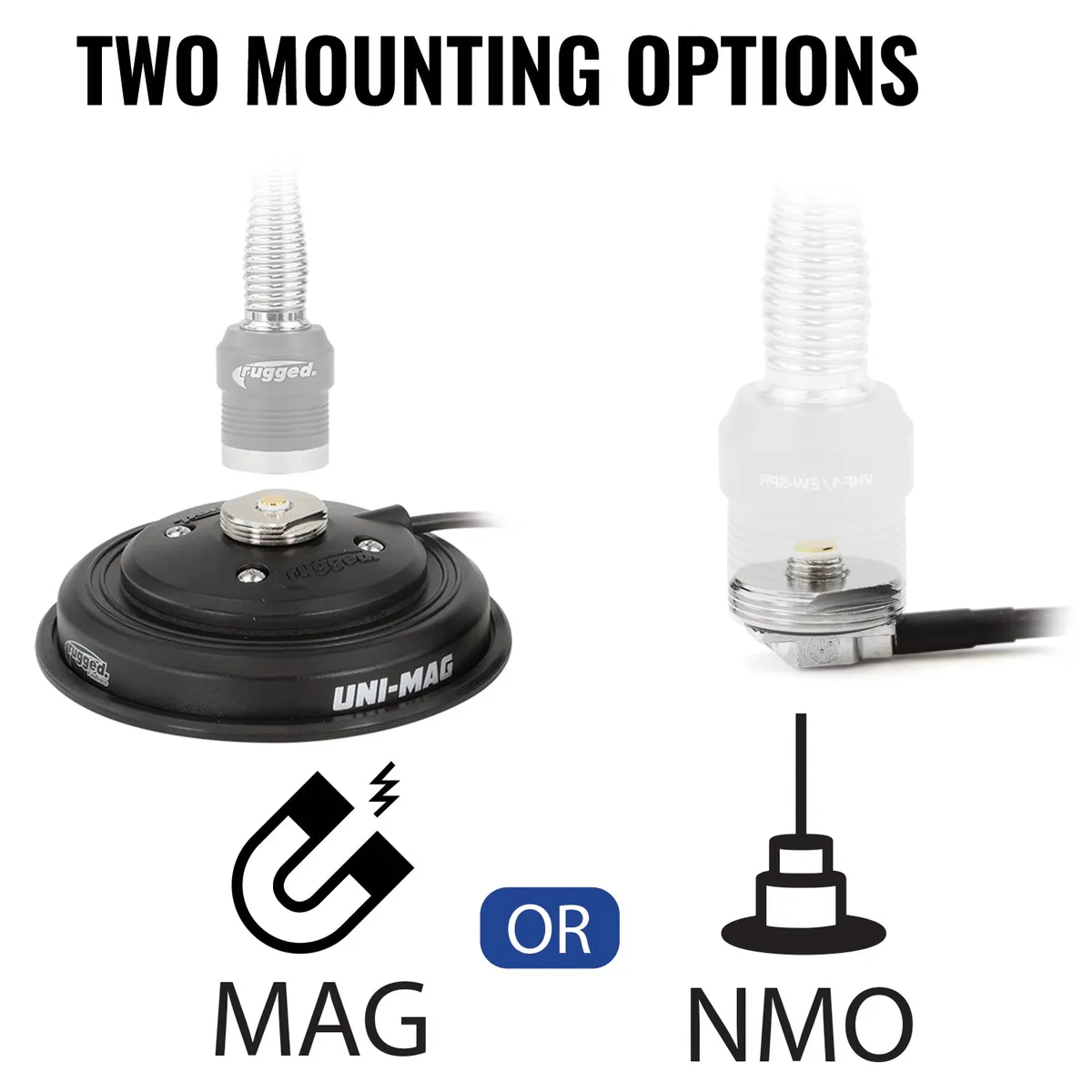 Rugged Radios UNI-MAG Universal NMO or Magnetic Antenna Mount product image