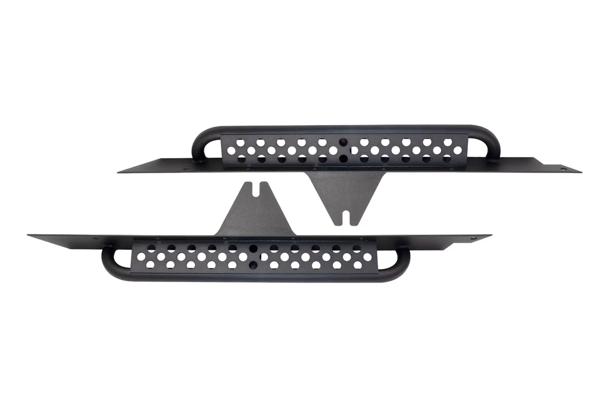 Black textured powder coat, 3/16 in. steel, 2in. Diameter, .120 wall tubing, Stainless steel hardware product image