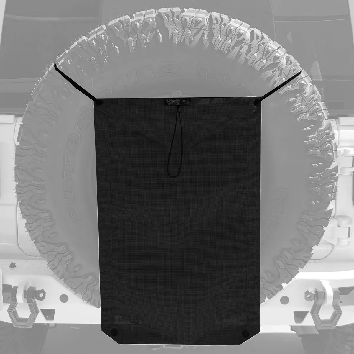 Spare Tire Trash Bag & Pet Divider Pat Pend for Jeep Wrangler, Gladiator, Ford Bronco, etc Bartact - WHITE product image