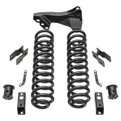 ReadyLift 2.5ft. Coil Spring Front Lift Kit with Front and Rear Shock Extensions and Front Track Bar Bracket