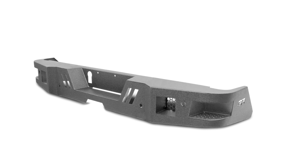 ECO-Series Rear Bumper; 1/8 in. Steel Plate; Textured Black; product image