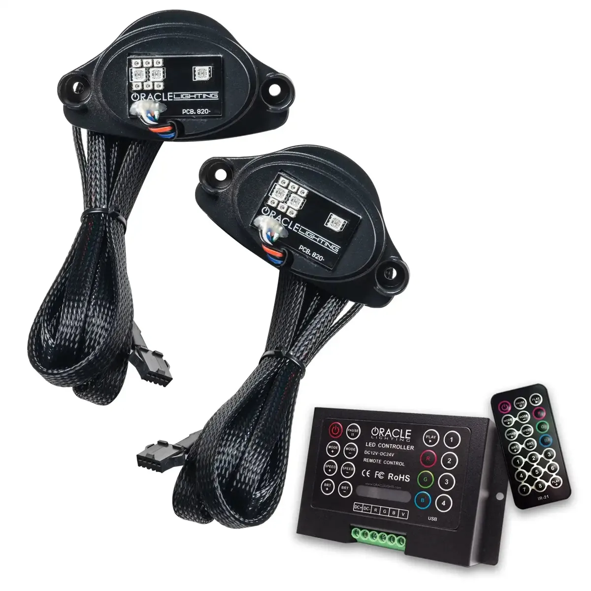 1442-335 - 2020-2021 Chevrolet c8 Corvette Oracle Colorshift Rgb+a LED Headlight DRL Upgrade product image