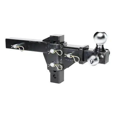 Husky Towing Husky Towing 30001 Fits 2 Recvr 2000-10000-14000 Gross Chr 1-7/8 & 2 & 2-5/16 Adjustable Black
