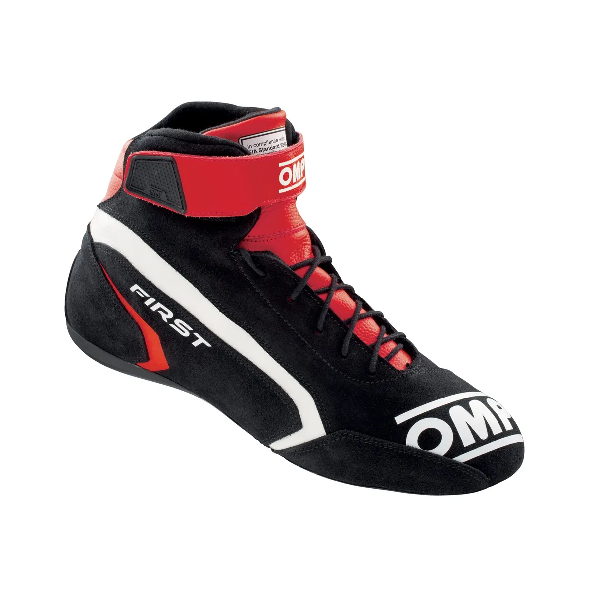 OMP Racing INC First Shoes My2021 Red/B Lack Tg. 42 Fia 8856-201
