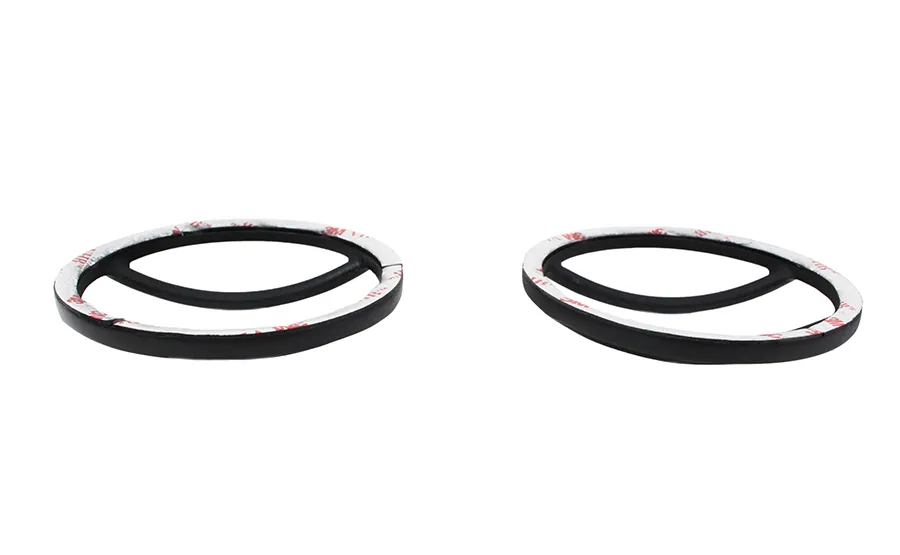 Jeep JK Fog Light Cover Pair 07-18 Wrangler JK Powdercoat Black Kentrol product image