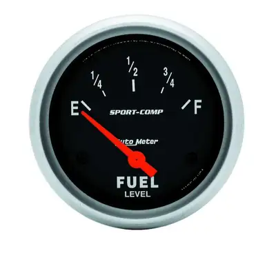 AutoMeter Gauge, Fuel Level, 2 5/8", 0OE to 90OF, Elec, Sport-Comp
