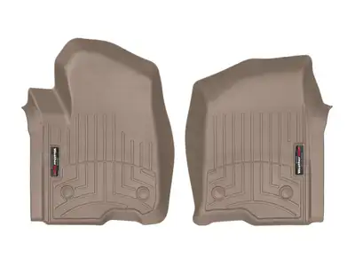 Weathertech Tan Front FloorLiner Silverado 1500 2019 + Crew Cab