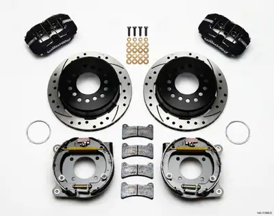 Wilwood Brakes Wilwood FDP-LP 11.00in P-Brake Kit Drilled Chevy 12 Bolt 2.75in Off w C-Clips