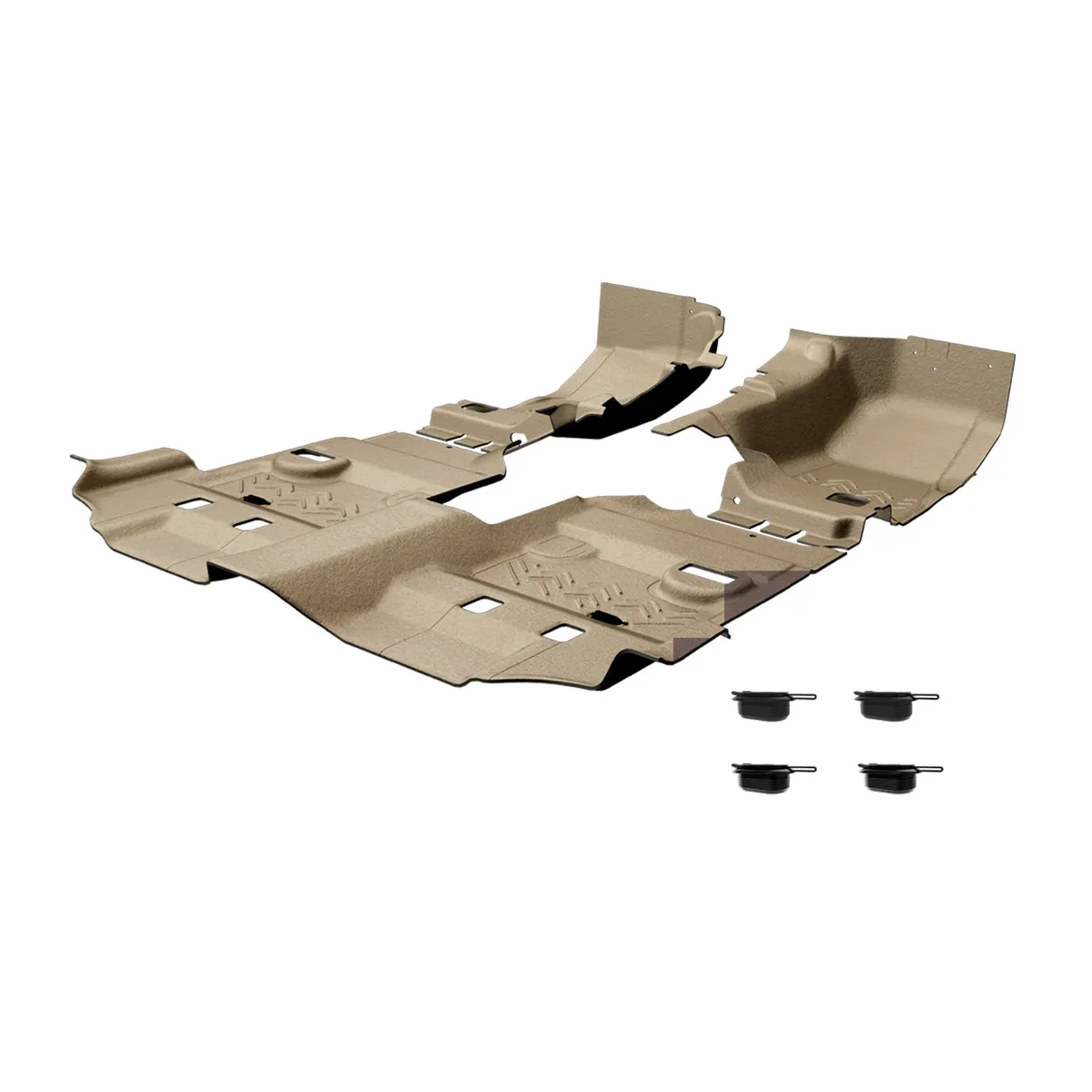 0718 Wrangler Unlimited 3pc Front And Rear Composite Flooring Desert Khaki product image