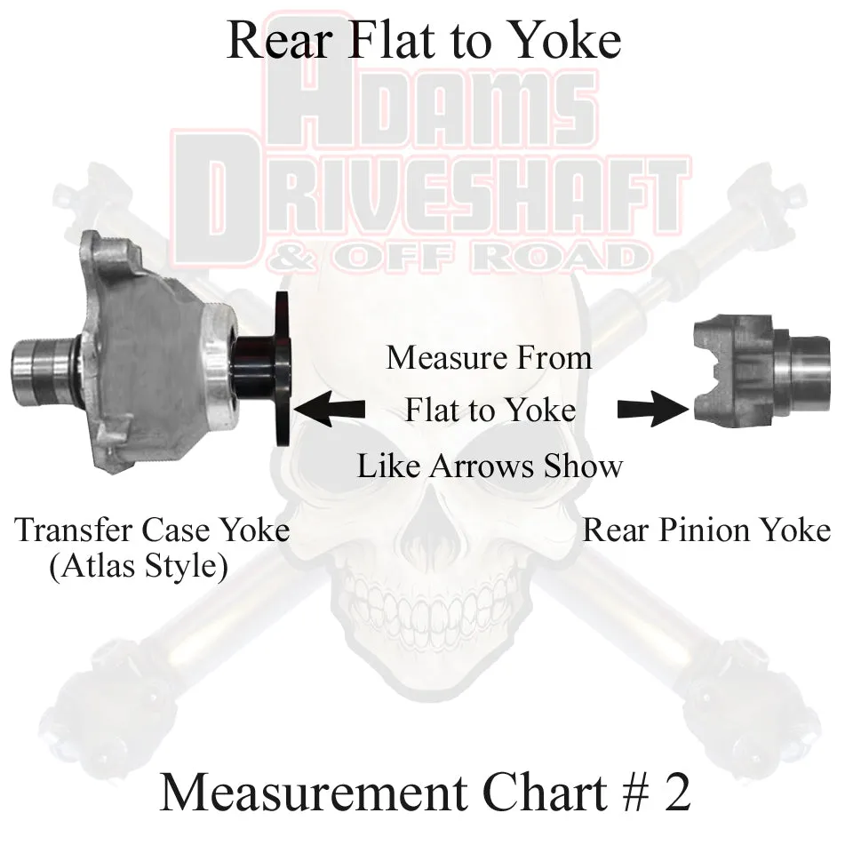 Adams Driveshaft LJ Rubicon Rear 1310 CV Driveshaft With 1330 Rear Pinion Extreme Duty Series product image