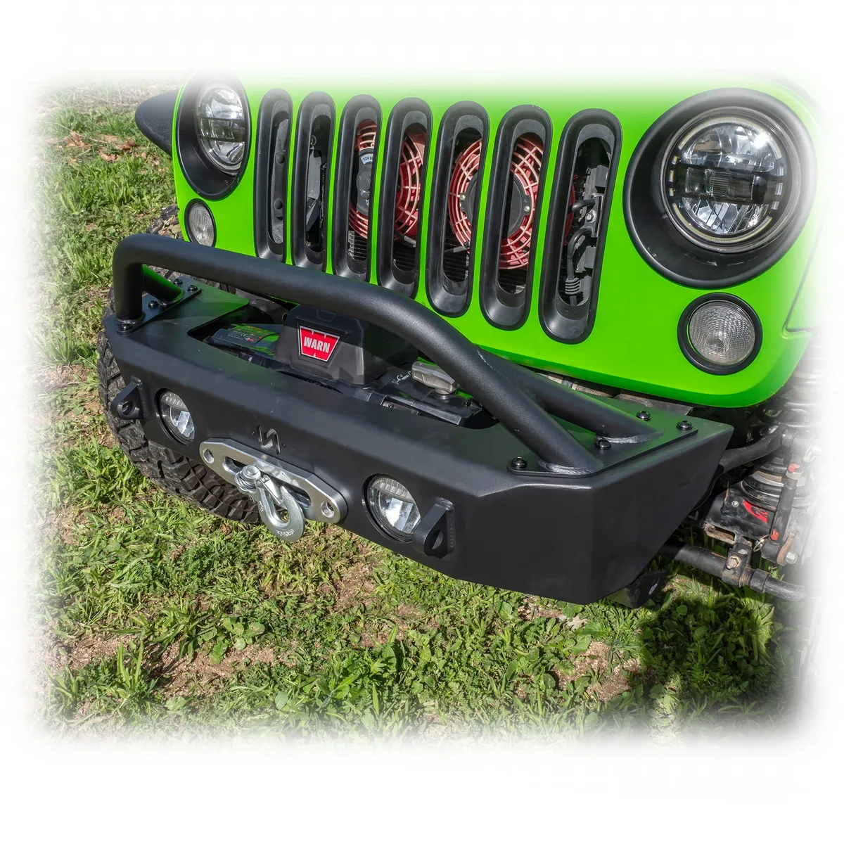Jeep JK/JL/JT Front Bumper with Skid Plate & Recessed Winch Mount | 2007–2025 product image