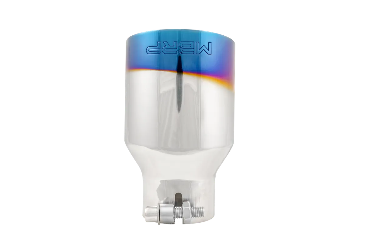 Armor Pro Burnt End Tip; T304 Stainless Steel; 2.5 in. Inlet; 4 in. OD. Out; Single Wall; Angle Cut; 6.5 in. Length; product image