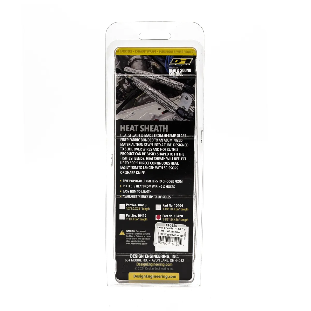 DEI 10420 Heat Sheath Aluminized Sleeving 1.5 x 36 010420 product image