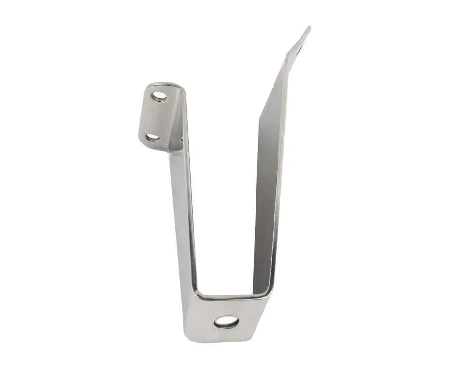 Jeep CJ/YJ Tailgate Tire Stop 76-95 CJ and Wrangler YJ Polished Silver Kentrol product image