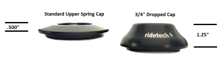 Ridetech 90002070 Coil-Over spring mount, 3/4 dropped for additional clearance product image