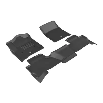 3D MAXpider 1520 Tahoe W/Bench 2nd Row Kagu Black 1st/2nd/3rd Row Floor Liner