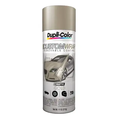 Dupli-Color Duplicolor Custom Wrap Removable Coating Matte Gold 11 oz