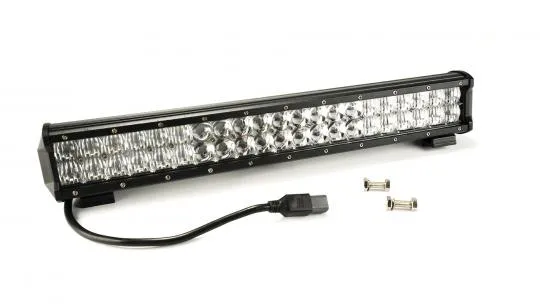 20.0 Inch LED Light Bar Chrome Series Double Row Straight Combo Flood/Beam 120W DT Harness 10,800 Lumens Adjustable Base Mounts Southern Truck Lifts product image