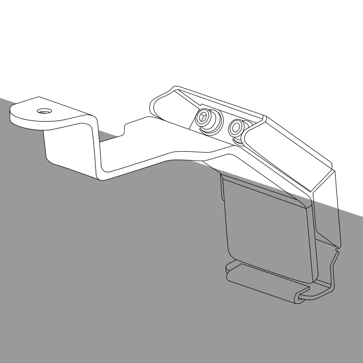 Go Rhino 5910010T - SRM Rack Mounting Kit - Gutter Mount - 4 PCS - Textured Black product image